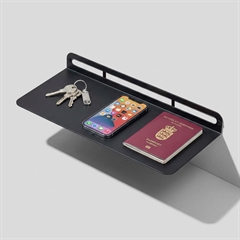 SECTOR hylde i metal - 40x15 cm. Sort